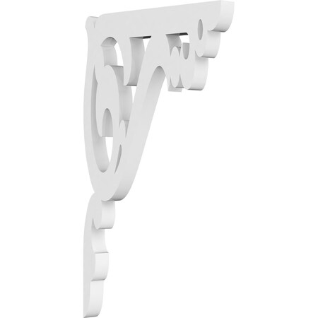 Ekena Millwork Amber Architectural Grade PVC Bracket, 5/8"W X 6"D X 10"H BKTP01X06X10AE